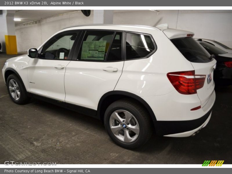 Alpine White / Black 2012 BMW X3 xDrive 28i