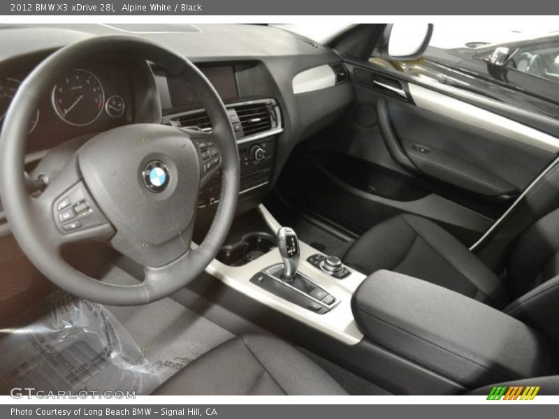 Alpine White / Black 2012 BMW X3 xDrive 28i