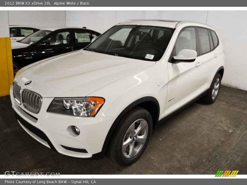 Alpine White / Black 2012 BMW X3 xDrive 28i