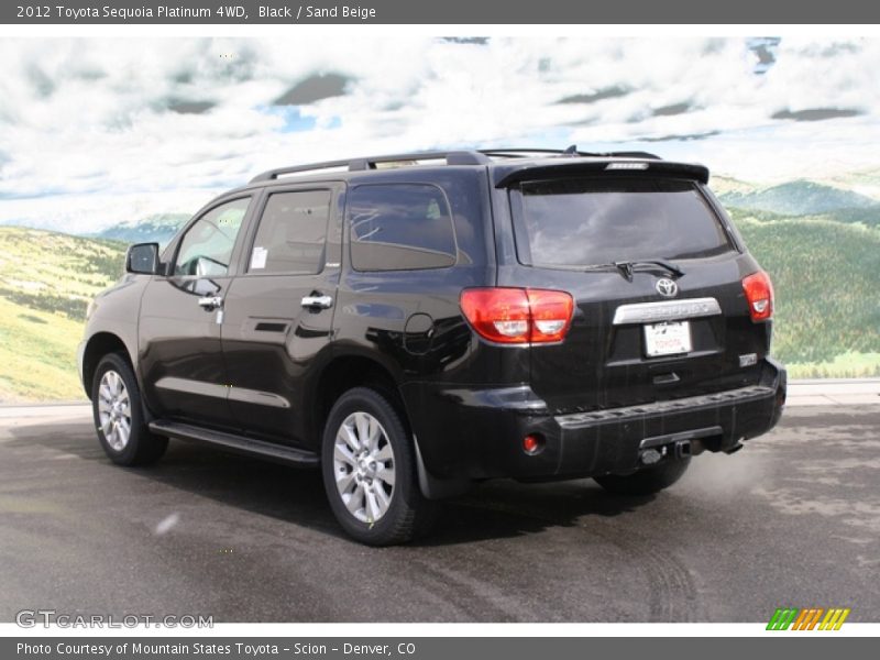 Black / Sand Beige 2012 Toyota Sequoia Platinum 4WD