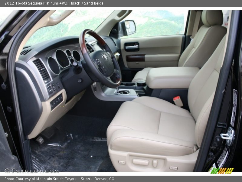  2012 Sequoia Platinum 4WD Sand Beige Interior