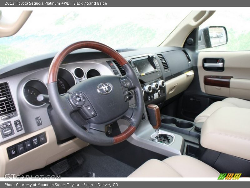  2012 Sequoia Platinum 4WD Sand Beige Interior