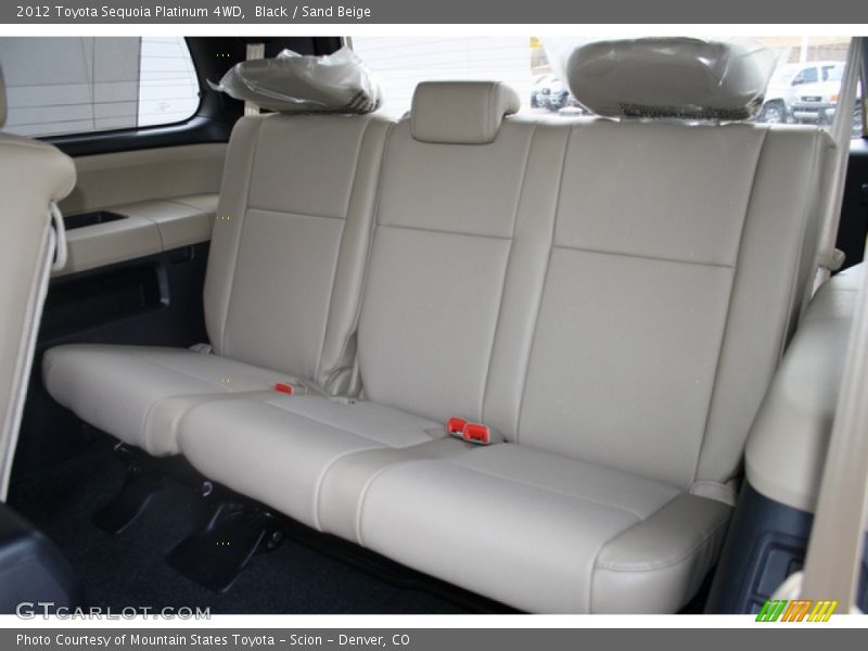 Rear Seat of 2012 Sequoia Platinum 4WD