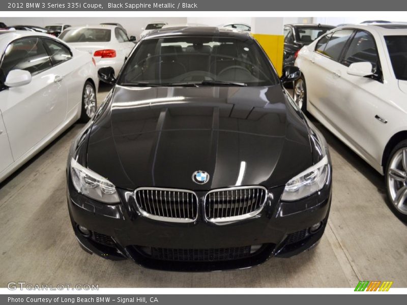 Black Sapphire Metallic / Black 2012 BMW 3 Series 335i Coupe