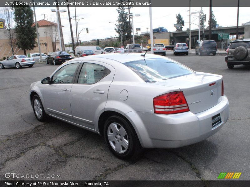Bright Silver Metallic / Dark Slate Gray/Light Slate Gray 2008 Dodge Avenger SE