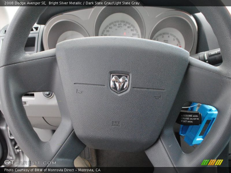 Bright Silver Metallic / Dark Slate Gray/Light Slate Gray 2008 Dodge Avenger SE