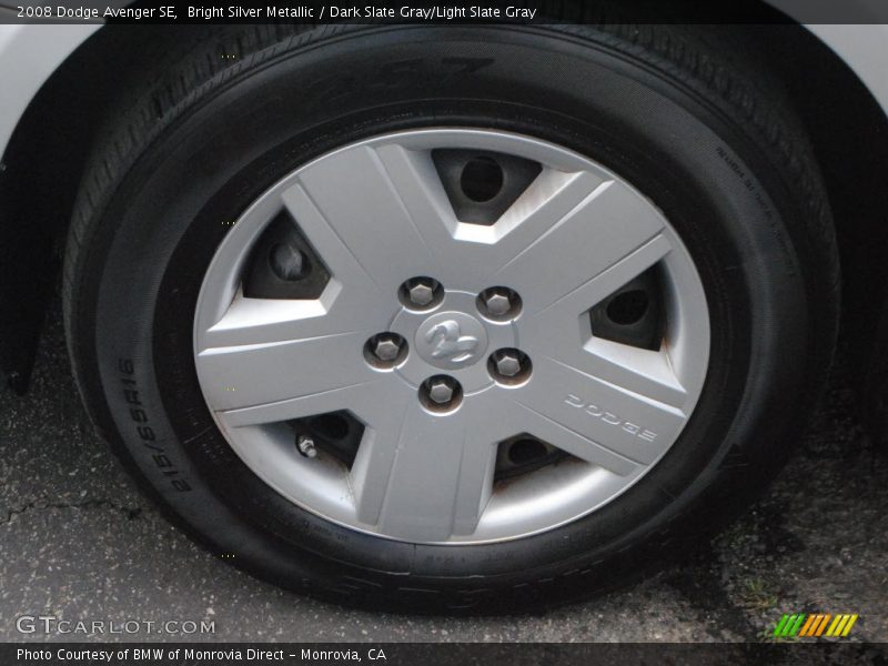 Bright Silver Metallic / Dark Slate Gray/Light Slate Gray 2008 Dodge Avenger SE