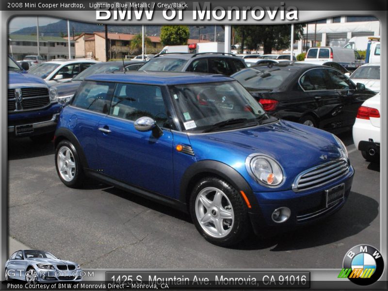 Lightning Blue Metallic / Grey/Black 2008 Mini Cooper Hardtop
