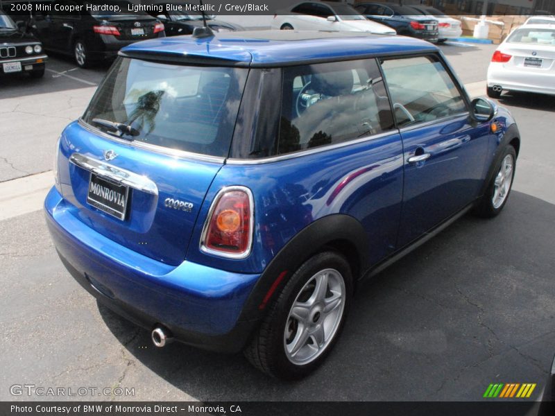 Lightning Blue Metallic / Grey/Black 2008 Mini Cooper Hardtop