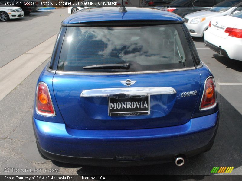 Lightning Blue Metallic / Grey/Black 2008 Mini Cooper Hardtop
