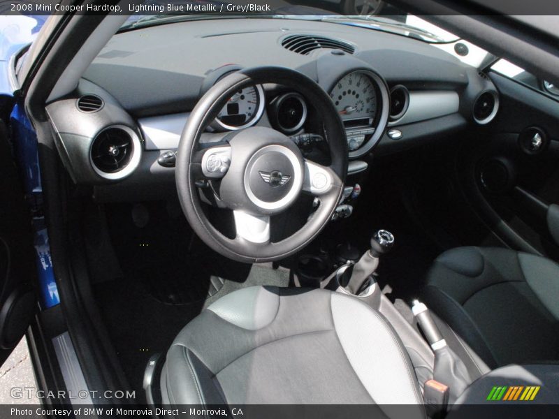 Lightning Blue Metallic / Grey/Black 2008 Mini Cooper Hardtop