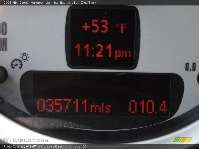 Lightning Blue Metallic / Grey/Black 2008 Mini Cooper Hardtop