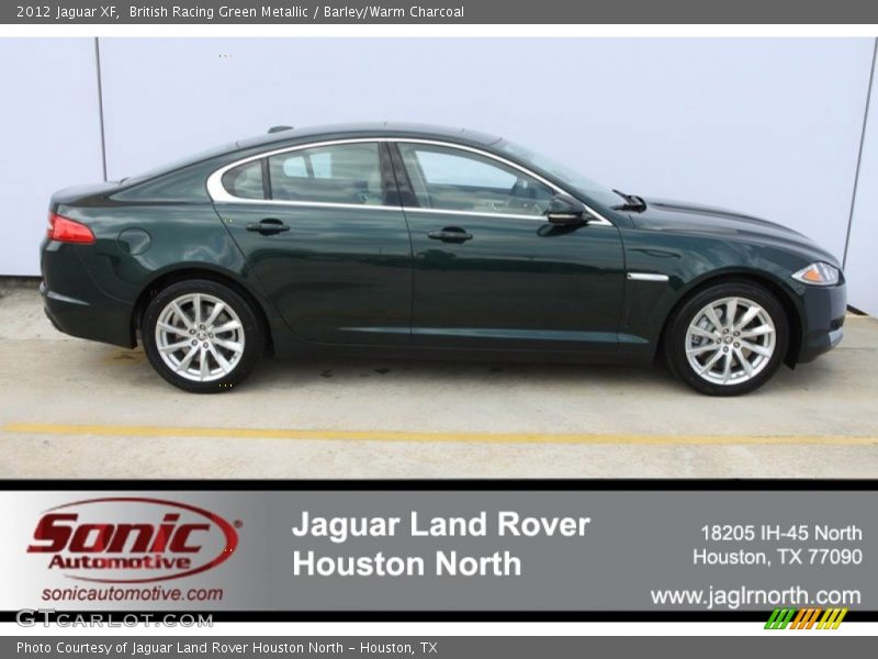 British Racing Green Metallic / Barley/Warm Charcoal 2012 Jaguar XF