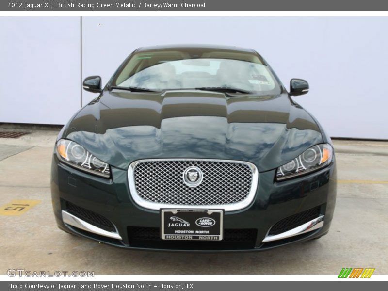 British Racing Green Metallic / Barley/Warm Charcoal 2012 Jaguar XF