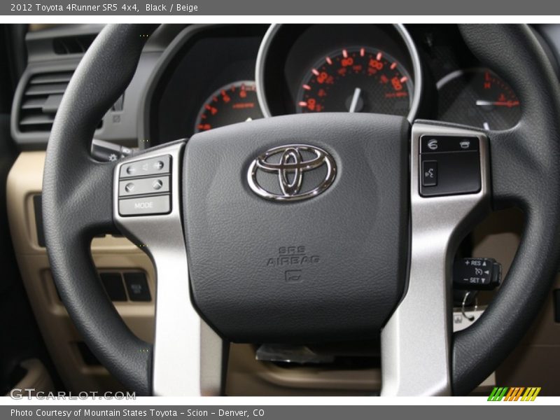 Black / Beige 2012 Toyota 4Runner SR5 4x4