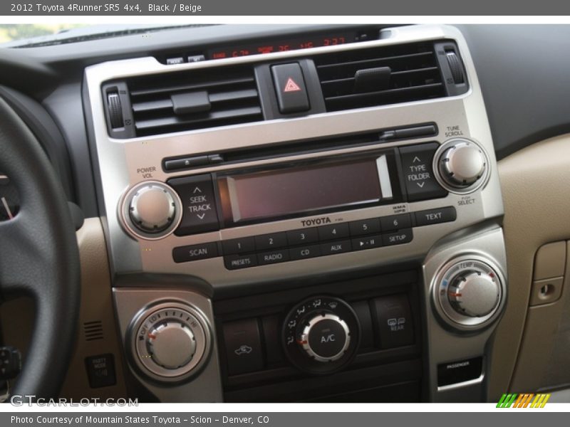 Black / Beige 2012 Toyota 4Runner SR5 4x4