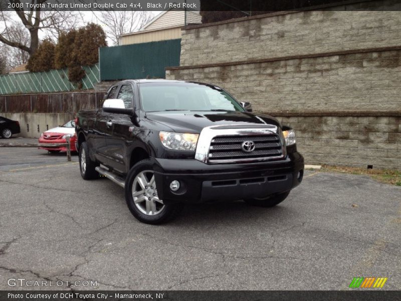 Black / Red Rock 2008 Toyota Tundra Limited Double Cab 4x4