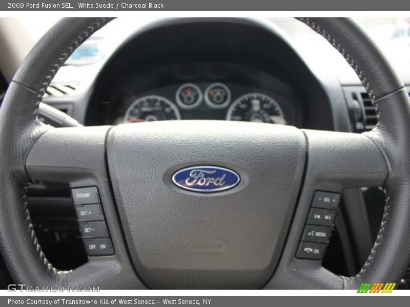 White Suede / Charcoal Black 2009 Ford Fusion SEL