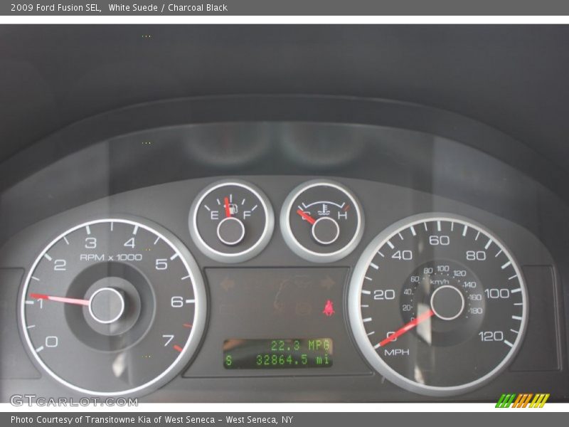 White Suede / Charcoal Black 2009 Ford Fusion SEL