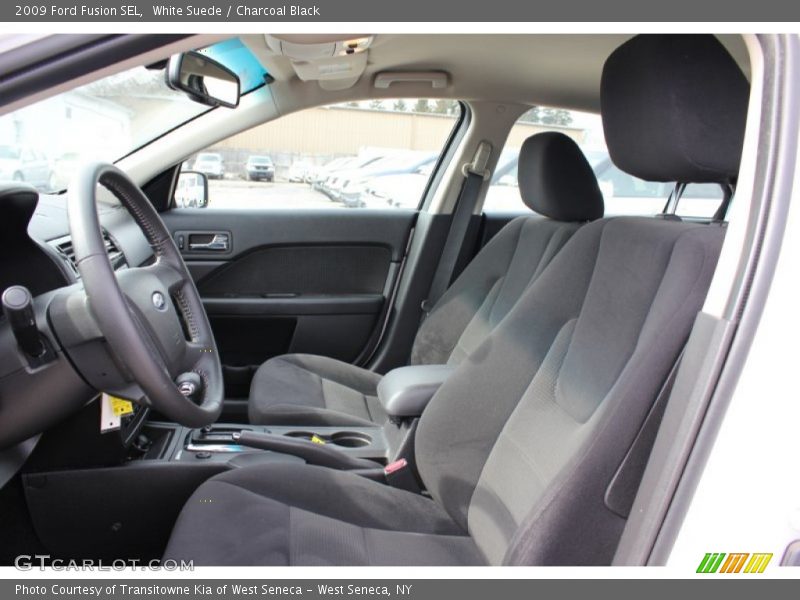 White Suede / Charcoal Black 2009 Ford Fusion SEL