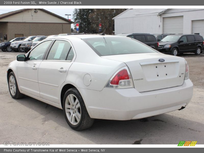 White Suede / Charcoal Black 2009 Ford Fusion SEL