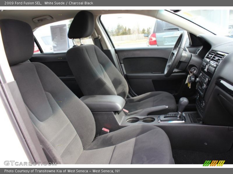 White Suede / Charcoal Black 2009 Ford Fusion SEL