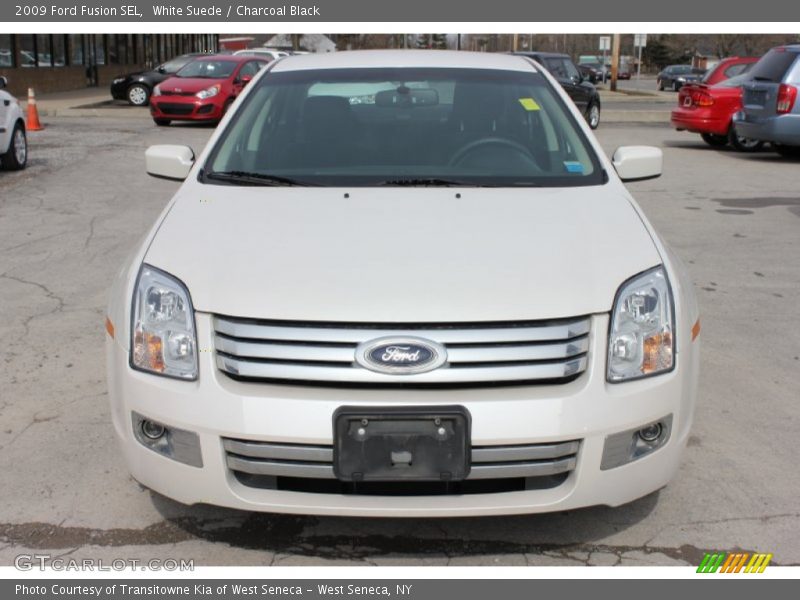 White Suede / Charcoal Black 2009 Ford Fusion SEL