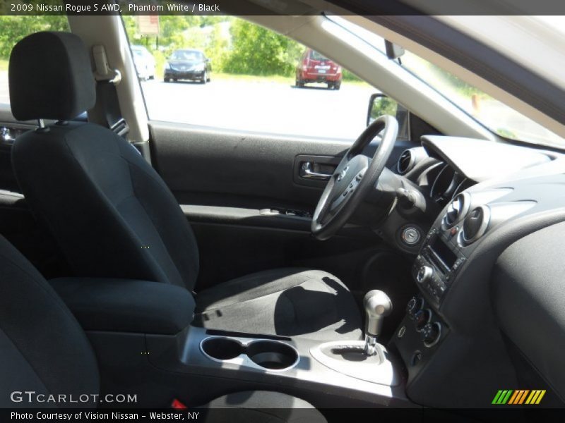 Phantom White / Black 2009 Nissan Rogue S AWD
