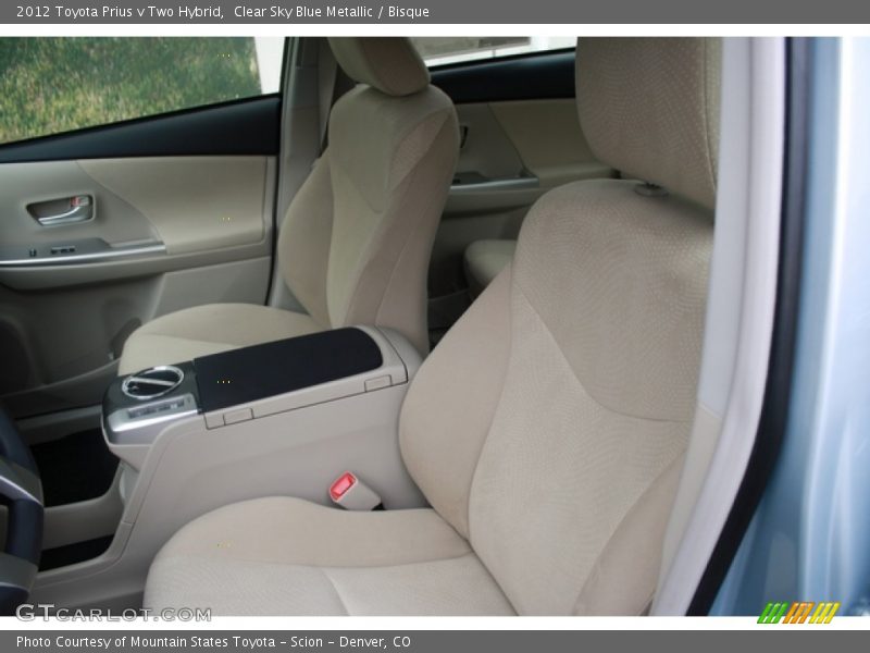 Clear Sky Blue Metallic / Bisque 2012 Toyota Prius v Two Hybrid