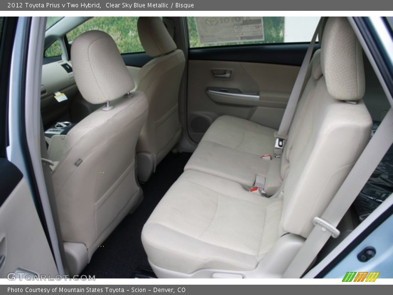 Clear Sky Blue Metallic / Bisque 2012 Toyota Prius v Two Hybrid