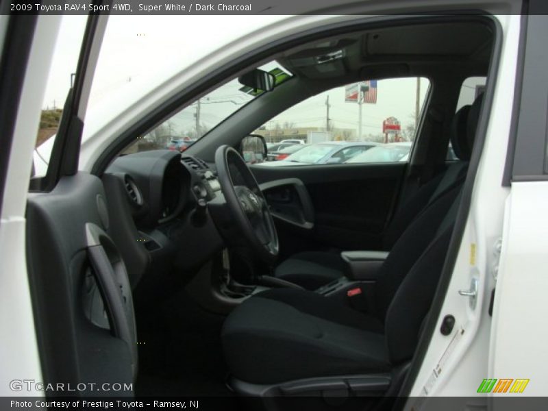 Super White / Dark Charcoal 2009 Toyota RAV4 Sport 4WD
