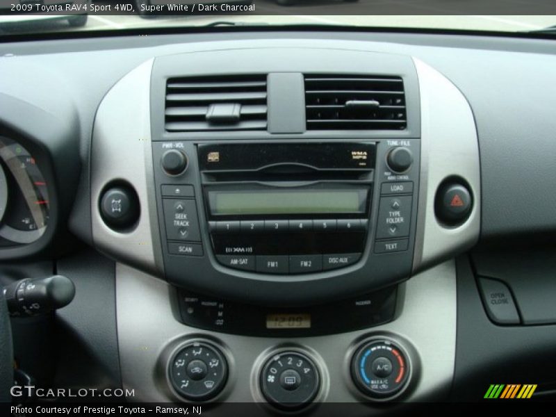 Super White / Dark Charcoal 2009 Toyota RAV4 Sport 4WD