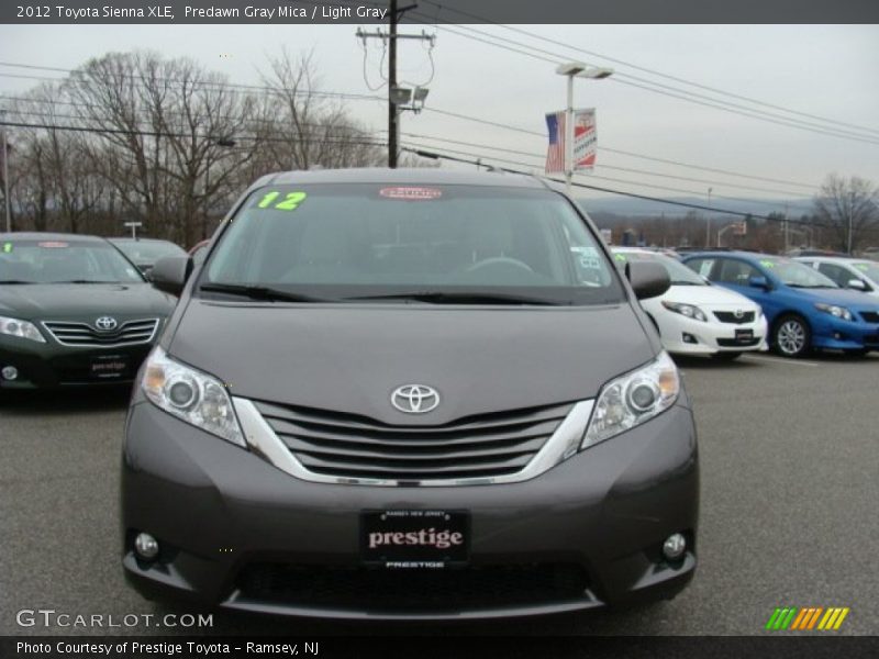 Predawn Gray Mica / Light Gray 2012 Toyota Sienna XLE