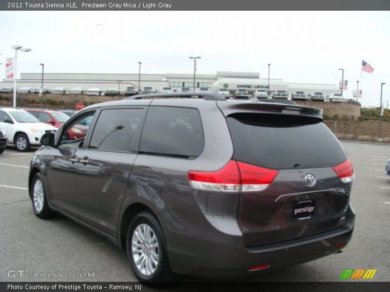 Predawn Gray Mica / Light Gray 2012 Toyota Sienna XLE