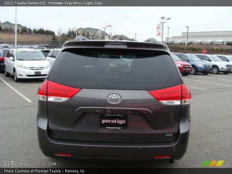 Predawn Gray Mica / Light Gray 2012 Toyota Sienna XLE