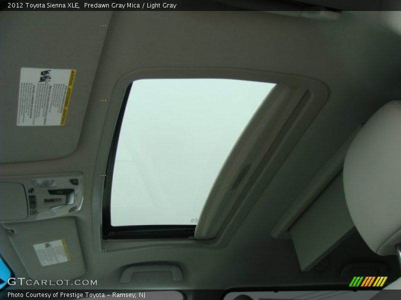 Predawn Gray Mica / Light Gray 2012 Toyota Sienna XLE