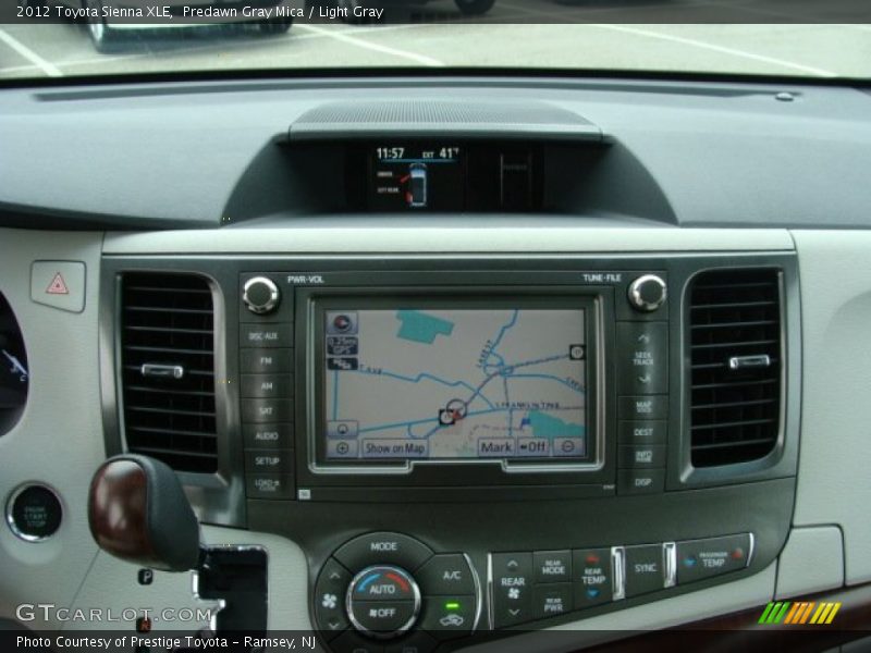 Predawn Gray Mica / Light Gray 2012 Toyota Sienna XLE