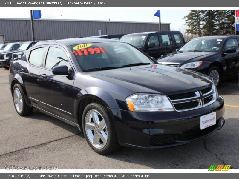 Blackberry Pearl / Black 2011 Dodge Avenger Mainstreet