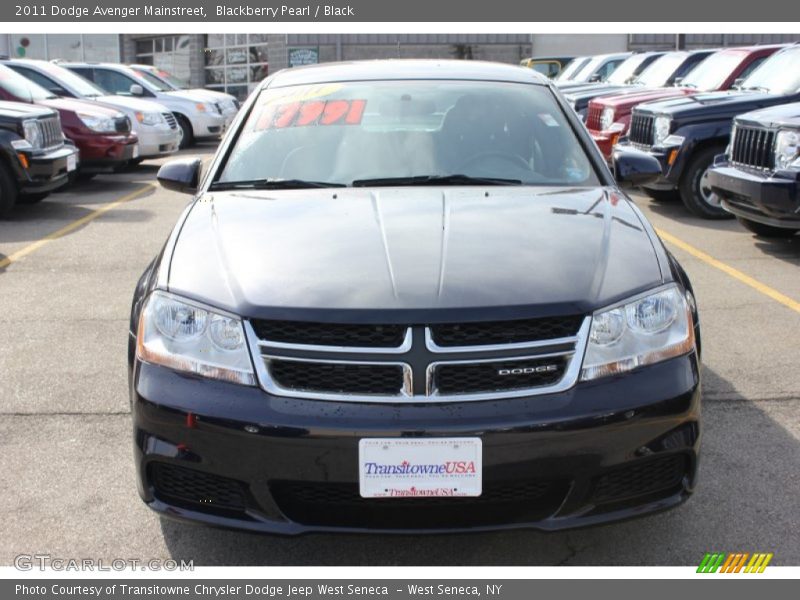 Blackberry Pearl / Black 2011 Dodge Avenger Mainstreet