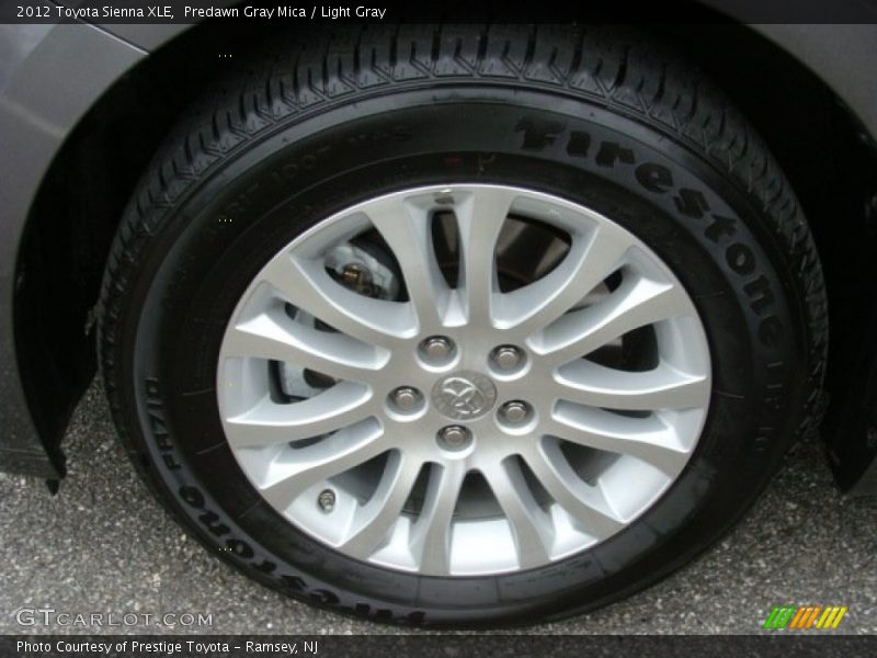 Predawn Gray Mica / Light Gray 2012 Toyota Sienna XLE