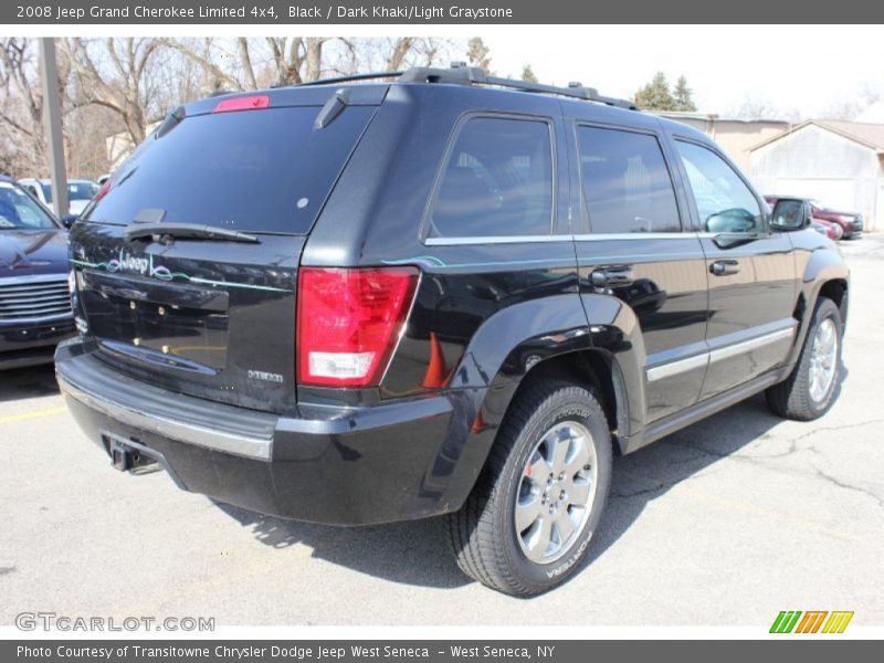 Black / Dark Khaki/Light Graystone 2008 Jeep Grand Cherokee Limited 4x4