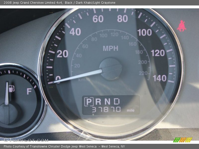 Black / Dark Khaki/Light Graystone 2008 Jeep Grand Cherokee Limited 4x4