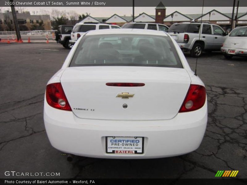 Summit White / Ebony 2010 Chevrolet Cobalt LT Sedan
