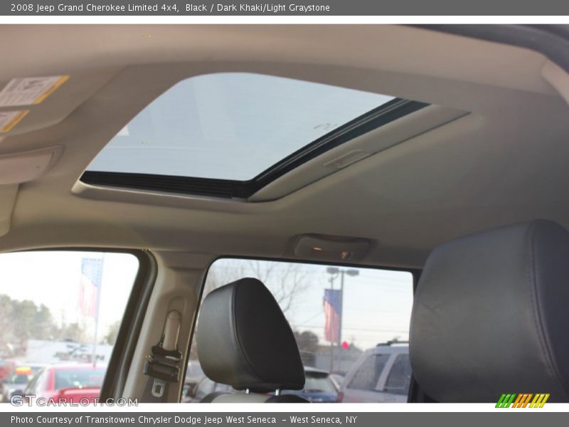 Black / Dark Khaki/Light Graystone 2008 Jeep Grand Cherokee Limited 4x4