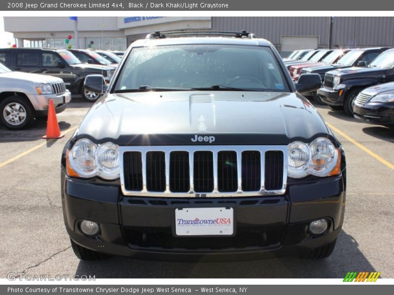 Black / Dark Khaki/Light Graystone 2008 Jeep Grand Cherokee Limited 4x4