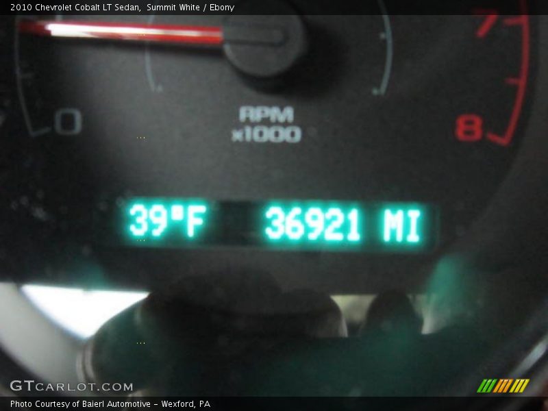 Summit White / Ebony 2010 Chevrolet Cobalt LT Sedan