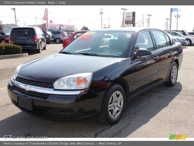 Black / Gray 2004 Chevrolet Malibu Sedan