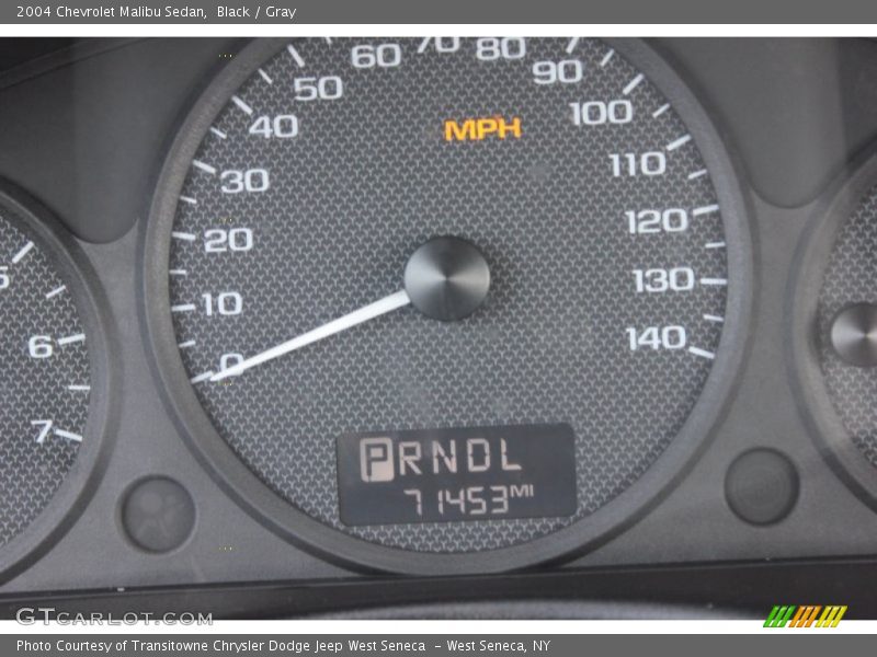 Black / Gray 2004 Chevrolet Malibu Sedan