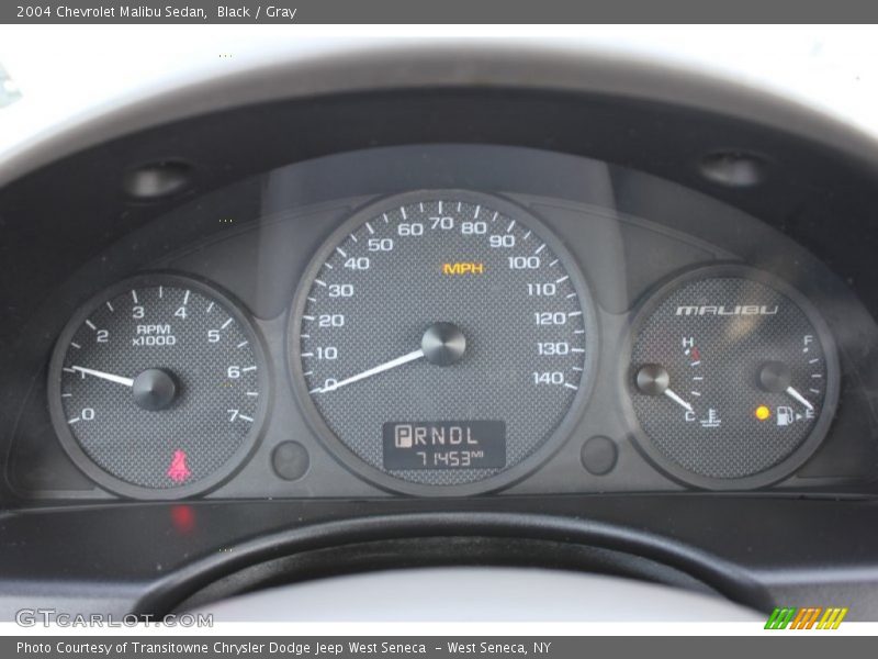 Black / Gray 2004 Chevrolet Malibu Sedan