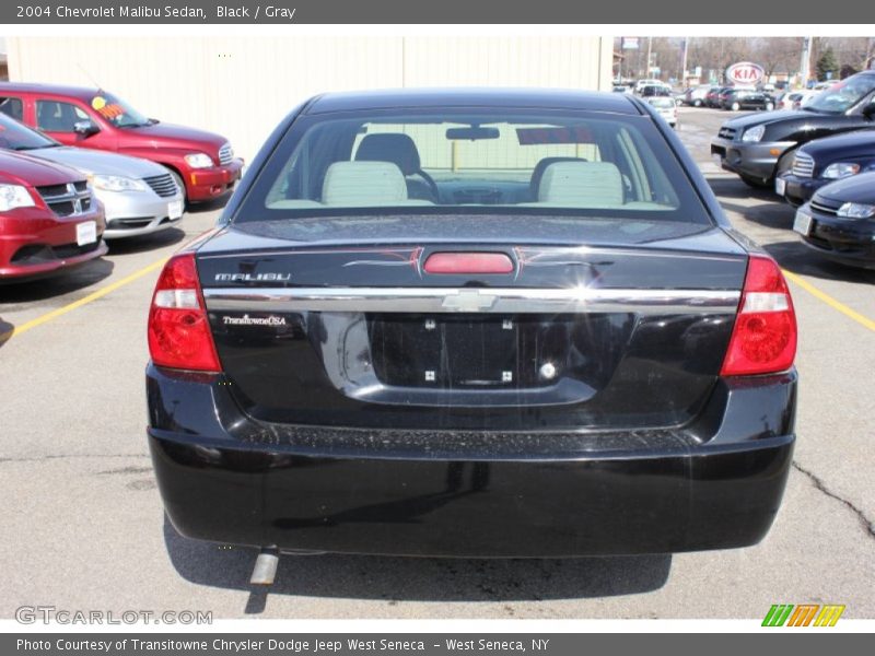 Black / Gray 2004 Chevrolet Malibu Sedan